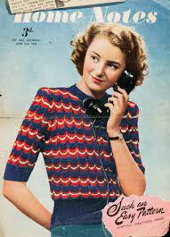 Here he runs into mae west who is able to outwit fields at every turn. V A 1940s Knitting Patterns