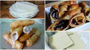 Sdikit putih telur guna sebagai gam. Resepi Murtabak Daging Kulit Popia