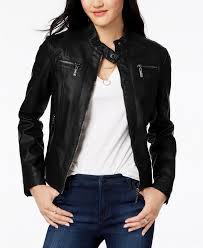 Jou Jou Juniors Faux Fur Lined Moto Jacket Reviews Coats Women Macy S Leather Jackets Women Coats For Women Jackets For Women