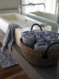 Casa Tres Chic Hand Towels Bathroom Towel Storage Towel Basket
