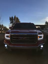2015 Gmc Headlights I Really Like This But Smoked Out Anzo Headlights Headlights Gmc