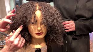 (yes, curlies can do the trendy curtain bangs, too.) Hair Tutorial How To Cut A Perfect Fringe On Curly Hair Youtube