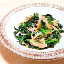 ほうれん草とエノキで一品