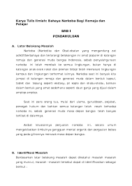 Karena kumpulan karya tulis ilmiah hasil dari perlombaan karya tulis ilmiah kota medan tahun 2013 dapat terlaksana dengan baik. 18 Contoh Karya Tulis Ilmiah Pergaulan Remaja