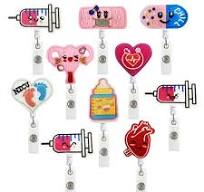 Cute and Functional Badge Reel - Retractable 65cm Felt Nurse ...