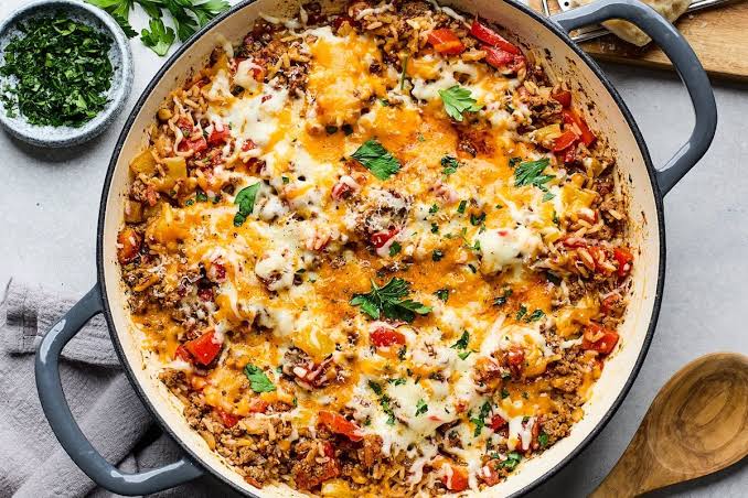 Stuffed Pepper Skillet (Easy Unstuffed Peppers)