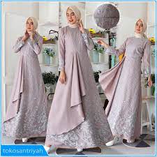 Remaja, pesta, modern, syar'i, lebaran, polos, kombinasi, brokat, katun banyak diskon!!! Gamis Lebaran 2021 Model Gamis Terbaru Gamis Brukat Terbaru 2021 Mewah Kekinian Gamis Moscrepe Ori Shopee Indonesia