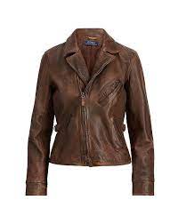 Burnished Leather Jacket Polo Ralph Lauren Leather Suede Ralphlauren Com Leather Jacket Leather Moto Jacket Jackets