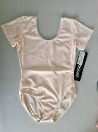 Details About Danskin 9391 Theatrical Pink Short Sleeve Nylon Leotard Child Size Large 8 10
