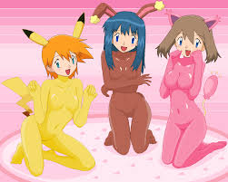 Post 393525: Buneary cosplay Dawn May Misty Pikachu Porkyman Skitty