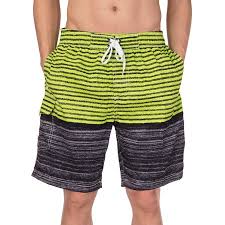 Mens Casual Beach Shorts Faded Glory Swim Trunks Quick Dry Bathing Suits Swim Short