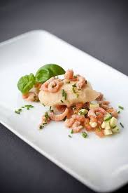 Grijze Garnalen Met Sorbet Van Rodenbach Voorgerechten Voorgerecht Met Garnalen Garnalen Recepten