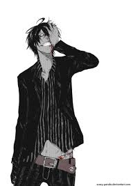 Black And White Anime Boy Scary Demiseman Dark Anime Guys Manga Illustration Creepy Pictures