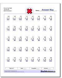 Multiple Digit Multiplication Worksheets Several Variants Of Each Class Of Worksheet Multiplication Worksheets Math Fact Worksheets Multiplication Practice