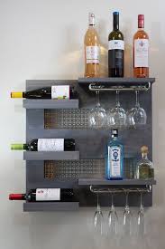 Wine Rack Wall Mounted Home Decor Spring Home Design Wall Mounted Modern Rustic Gift Wine Glas Wine Rack Wall Wall Mounted Wine Rack Hanging Wine Rack