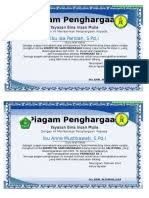 Cara cepat membuat sertifikat di microsoft word dengan data. Contoh Piagam Penghargaan