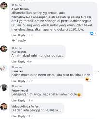 V a a cubit paha kanan, j; Gambar Pakai Busana Putih Netizen Ucap Tahniah Pada Amal Syahmina Bekas Kekasih Pu Riz