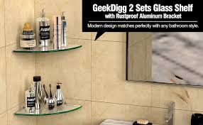 In some cases, the inline panels a Amazon Com Geekdigg 2 Pack Glass Shelf Corner Shower Caddy Shelf Basket Shampoo Holder Organizer No Drilling Adhesive Wall Mounted Bathroom Shelf With Aluminum Brackets Home Kitchen
