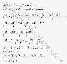 Radicalul unui produs radicalul unui produs de numere raţionale pozitive este egal cu produsul radicalilor numerelor raţionale respective. Formuleonline Probleme Si Exercitii Rezolvate Radicali Compusi Exercitiu Rezolvat 6 Math Examples Math Chemistry