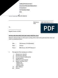 For more information and source, see on this link : Surat Panggilan Mesyuarat English Bil 1 2018 Head Panel Sign