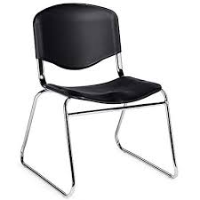 Vintage black eames stacking chair produced by vitra, plastic dining chair, mid century modern chair. Burleigh Sled Base Plastic Armless Stack Chair Black Plastic Chrome Steel Frame Dimensions 22 Stackable Chairs Chair Armless