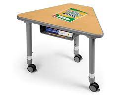 Lift lid desks provide students with the space to store their textbooks, writing utensils and notebooks. Flex Space Mobile Wedge Student Desk With Book Box Modern Maple At Lakeshore Learning