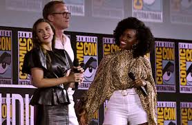 Elizabeth Olsen Paul Bettany And Teyonah Parris Marvel Studios Panel 2019 San Diego Comic Con Wandavision Photo 42967182 Fanpop