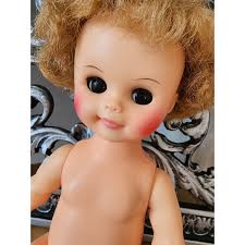 Vintage 1969 Horsman Brown Hair Teenie Tot Doll 11" T 11