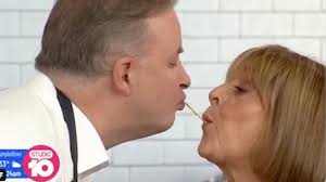 See what all the fuss is about with ita buttrose, denise drysdale, jessica rowe, joe hildebrand and sarah harris. Anthony Albanese Kisses Denise Drysdale On Studio 10