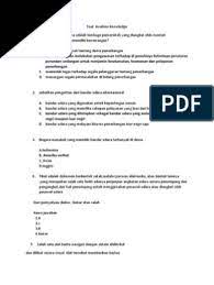 Soal Awal Aviation Knowledge