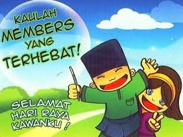 Just browse through the collection of the cards and when you had chosen the right card, just tap on the small share icon on the bottom right of the image. Selamat Hari Raya Aidilfitri