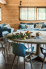 Salon Salle A Manger Chalet Bois Salle A Manger Montagne Salle A Manger Cuisine Table Ronde Bois