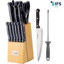 Maybe you would like to learn more about one of these? Livingkit Stainless Steel Kitchen Knife Set Cutlery Set Knife Block Set Walmart Com Walmart Com