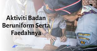 Bagi membolehkah, pelbagai aktiviti boleh dilaksanakan pada setiap kali perjumpaan sepanjang tahun, satu panduan aktiviti perlu dimiliki oleh setiap guru. Aktiviti Badan Beruniform Serta Faedahnya