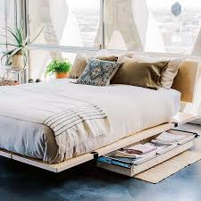 This king single storage bed is finished with a crisp white coat of paint applied by experienced craftsmen. 9 Best Modern Platform Beds With Storage 2020 The Strategist