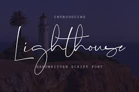 Archive of freely downloadable fonts. Lighthouse Script Font 176430 Handwritten Font Bundles Script Fonts Handwritten Fonts Handwritten Script Font