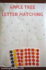 Apple Alphabet Activity Apple Tree Letter Matching Preschool Learning Alphabet Activities Apple Alphabet Activities