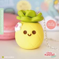 Pina Pineapple Kawaii Polymer Clay Fimo Collar Creations En Argile Bricolages En Argile Et Polymere Fimo Kawaii