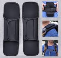 Backpack Belt Pads Shoulder Strap Pads Black Lightweight Non Slip Brand New