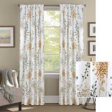 Springrico blackout curtains 63 inches long 2 panels, room darkening bedroom curtains, brown floral curtains for living room, thermal insulated drapes for window door, 2 panels (brown, 52 w x 63 l) 4.3 out of 5 stars. Better Homes And Gardens Hydrangea Flora Walmart Com Better Homes And Gardens Panel Curtains Home Decor