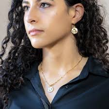 Boucles d'Oreilles Gala Médaille Zircon Poire