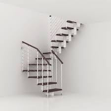 Escalier Modulaire Longline Marches Bois Structure Metal Blanc Escalier Modulaire Escalier Structure Metal