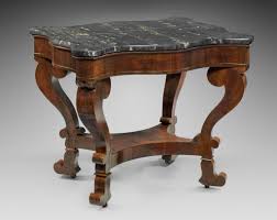 C1850 Empire Center Table Attr J Jw Meeks Nyc Retailed S Beal Boston Mah Mble 38l Boston Mfa Center Table Parlor Table Family Furniture