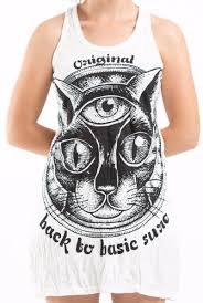 Check out our three eyed cat selection for the very best in unique or custom, handmade pieces from our shops. Sure Design Women S Three Eyed Cat Tank Dress White Sure Design Wholesale