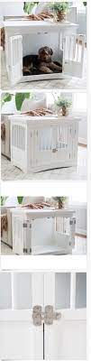 Animals Dog End Table Dog Crate White Pet Kennel Cage Wood Indoor House Furniture Puppy Cat Buy It Now On Diy Dog Kennel Dog House Diy Dog Kennel Furniture