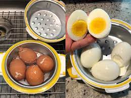 In a microwave safe bowl, nuke the water until hot (roughly three minutes). The Egg Pod Makes Perfect Easy To Peel Eggs In The Microwave