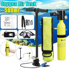 Maybe you would like to learn more about one of these? Mini Scuba Diving Equipment Portable Oxygen Cylinder Snorkel Bag Backup Air Tank