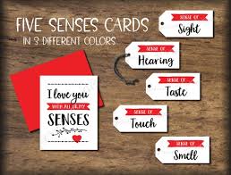 Hier gibt's einen kleinen vorgeschmack. 5 Senses Gift Tags Card Date Night Idea Five Senses Etsy