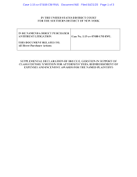 IN THE UNITED STATES DISTRICT COURT FOR THE SOUTHERN DISTRICT OF NEW YORK  IN RE NAMENDA DIRECT PURCHASER ANTITRUST LITIGATION TH