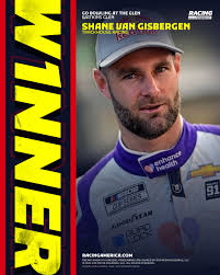 🤯FOUR IN A ROW! Shane van Gisbergen wins the #GoBowlingAtTheGlen, reaching  the checkered flag over 11 seconds ahead of second place finisher  Christopher Bell. The Trackhouse Racing driver is now tied with